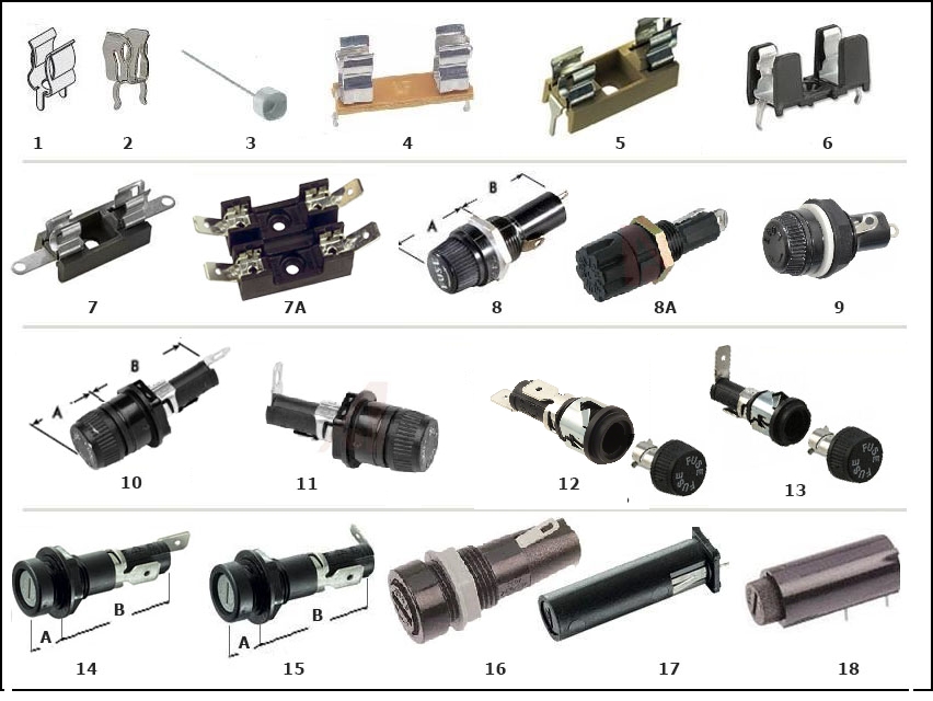 Portafusibles 12 circuitos fusibles de cuchillas - Promonautica