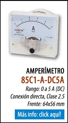 Amperímetro analógico 85C1